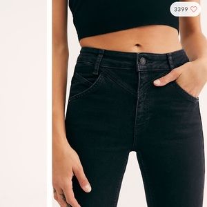 Free People Riley Seamed Skinny Jeans